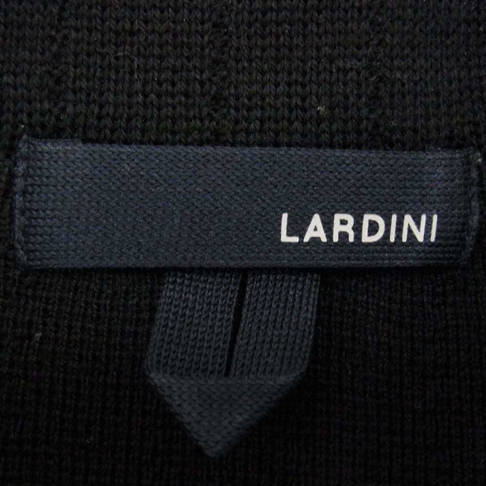 LARDINI ラルディーニ イタリア製 ニット カバーオール ジャケット ブラック系 M【中古】