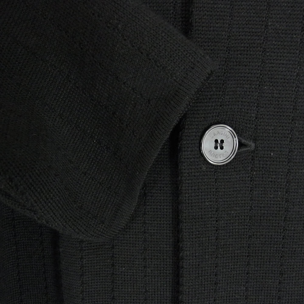 LARDINI ラルディーニ イタリア製 ニット カバーオール ジャケット ブラック系 M【中古】