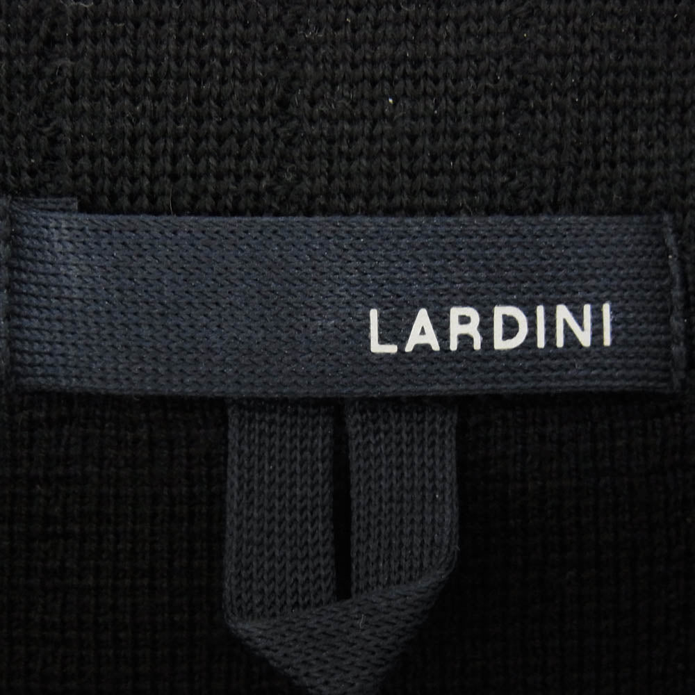 LARDINI ラルディーニ イタリア製 ニット カバーオール ジャケット ブラック系 M【中古】