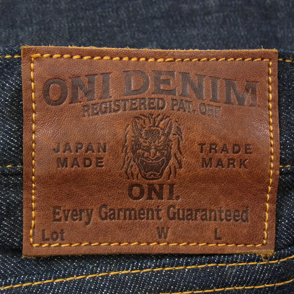 ONI DENIM 鬼デニム ONI-426 13oz デニム Lot.426 ブーツカット デニム パンツ 31インチ インディゴブルー系 31【美品】【中古】