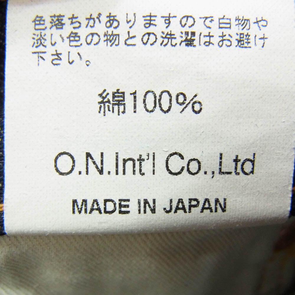 ONI DENIM 鬼デニム ONI-426 13oz デニム Lot.426 ブーツカット デニム パンツ 31インチ インディゴブルー系 31【美品】【中古】