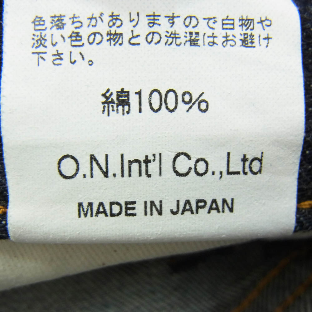 ONI DENIM 鬼デニム ONI-426 13oz デニム Lot.426 ブーツカット デニム パンツ 34インチ インディゴブルー系 34【美品】【中古】