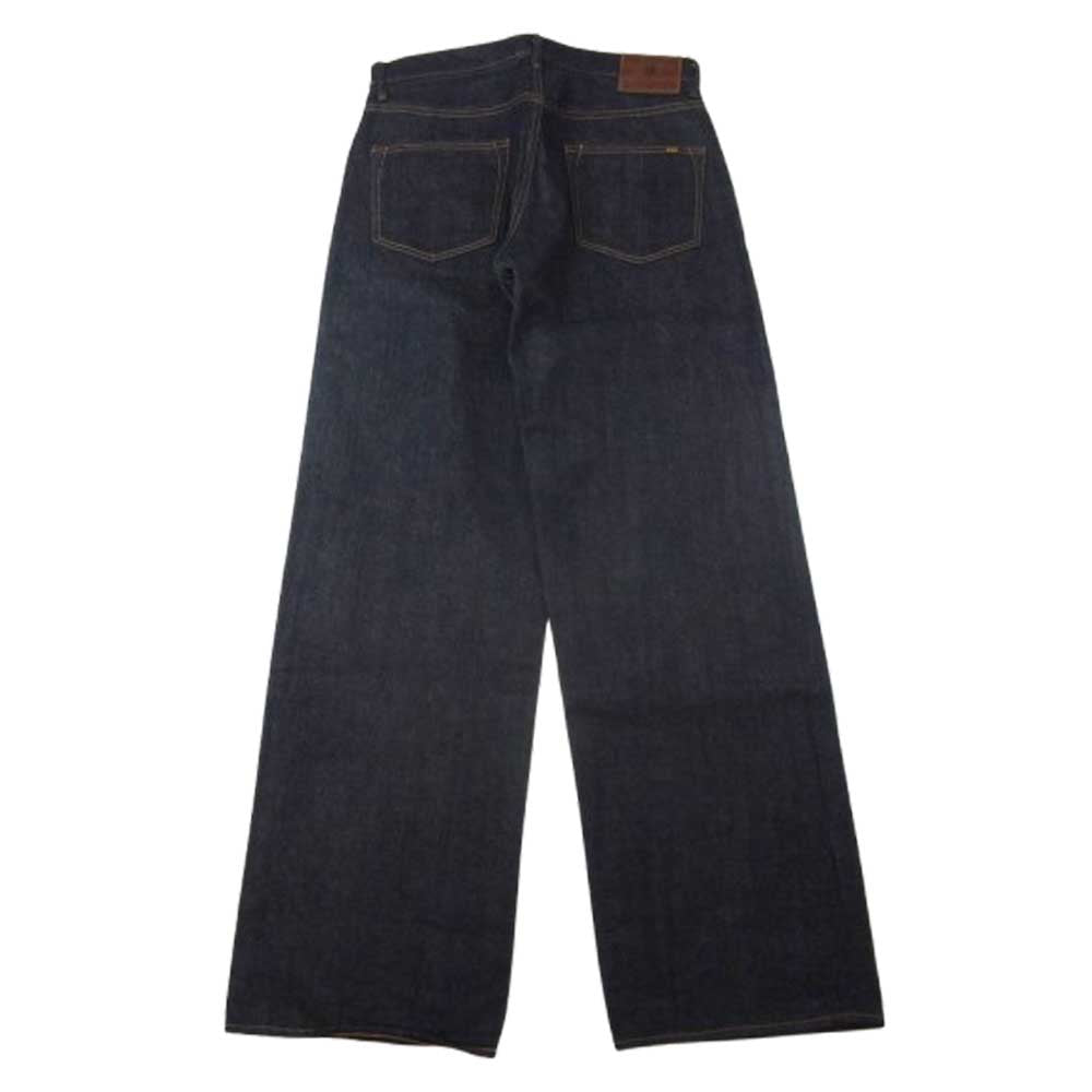 ONI DENIM 鬼デニム ONI-246-OLOL 縦緯先染め硫化 ニートストレート デニム パンツ インディゴブルー系 32【美品】【中古】