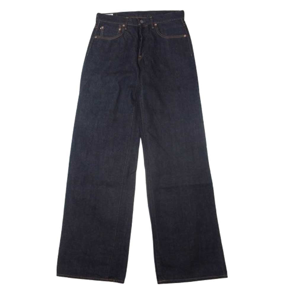 ONI DENIM 鬼デニム ONI-222 15oz ローテンション デニム スーパー ワイド ストレート パンツ インディゴブルー系 31【美品】【中古】