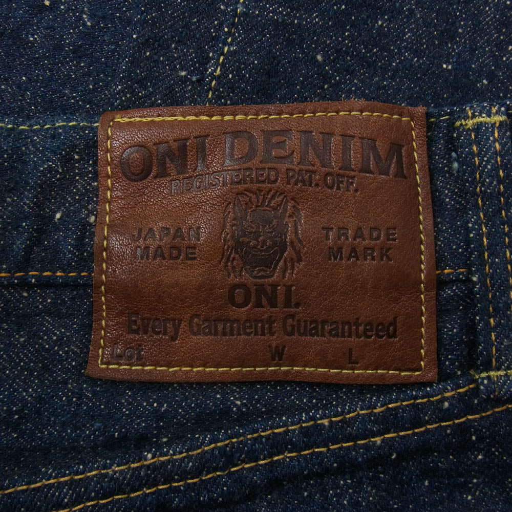 ONI DENIM 鬼デニム ONI-288-CCD-Kabuki 15oz クラッシュド コンクリート デニム インディゴブルー系 31【美品】【中古】