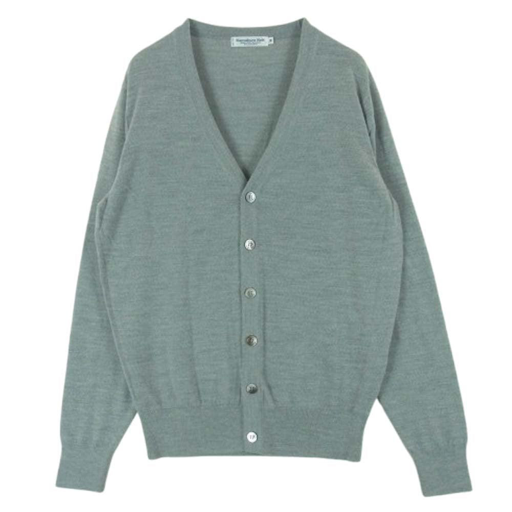 メーカーズシャツ鎌倉 NM0034 カマクラ ニット ウール カーディガン グレー系 M【中古】