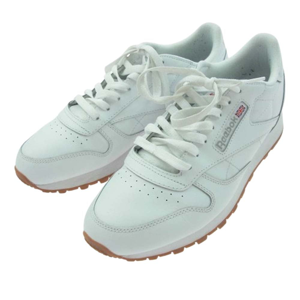 Reebok リーボック 100008491 Classic Leather Shoes クラシック レザー シューズ ローカット スニーカー ホワイト系 27.5cm【中古】