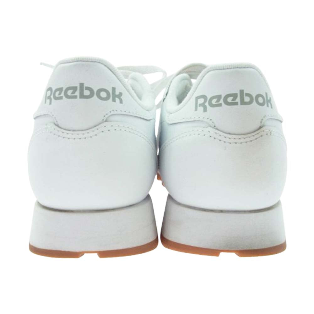 Reebok リーボック 100008491 Classic Leather Shoes クラシック レザー シューズ ローカット スニーカー ホワイト系 27.5cm【中古】