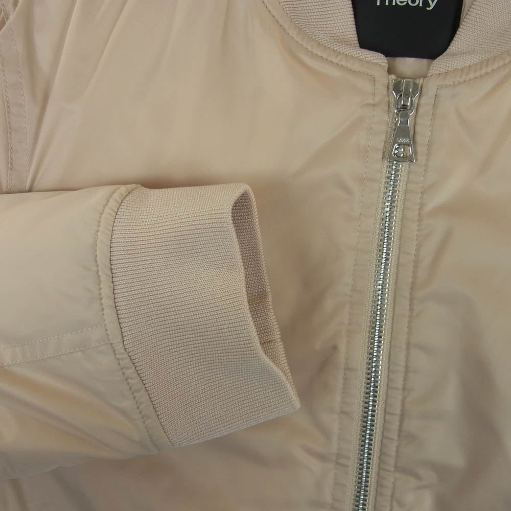 theory セオリー 01-7109102-240-902 ダウン ジャケット ブルゾン 中国製 ピンク系 ピンクベージュ系 S【中古】