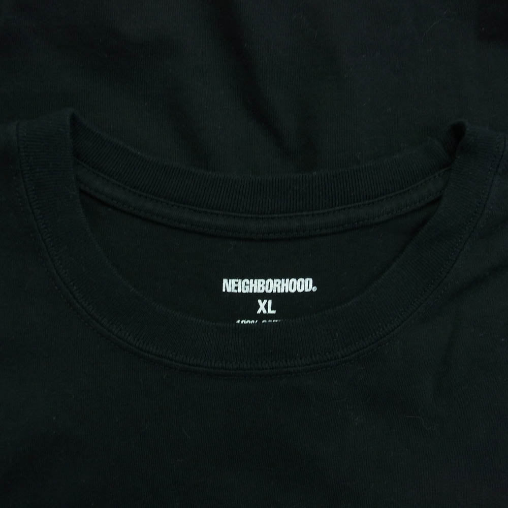 NEIGHBORHOOD ネイバーフッド 22AW NH TEE-13 LS.CO プリント 長袖カットソー ブラック系 XL【中古】