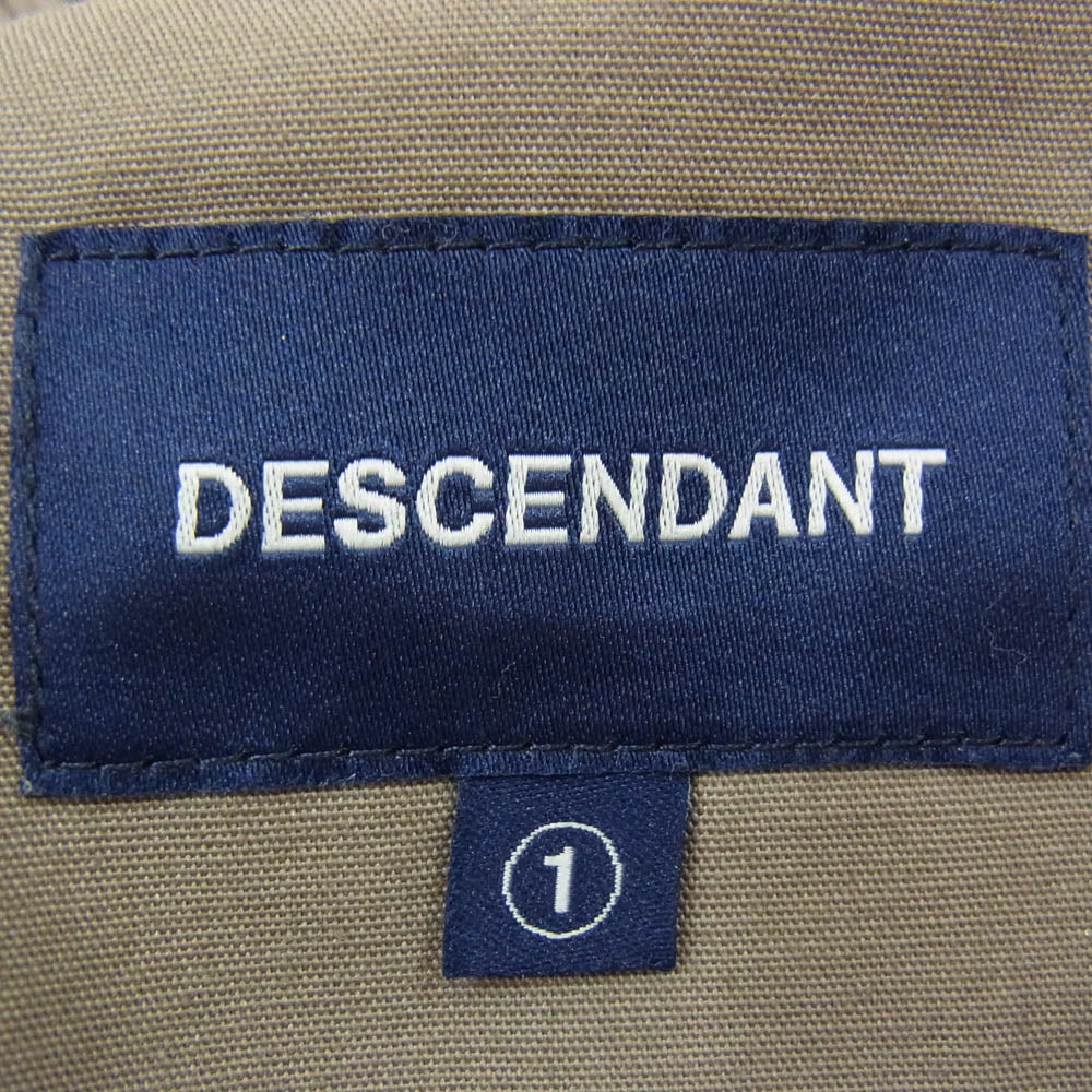 DESCENDANT ディセンダント テーパード イージー パンツ カーキ系 1【中古】