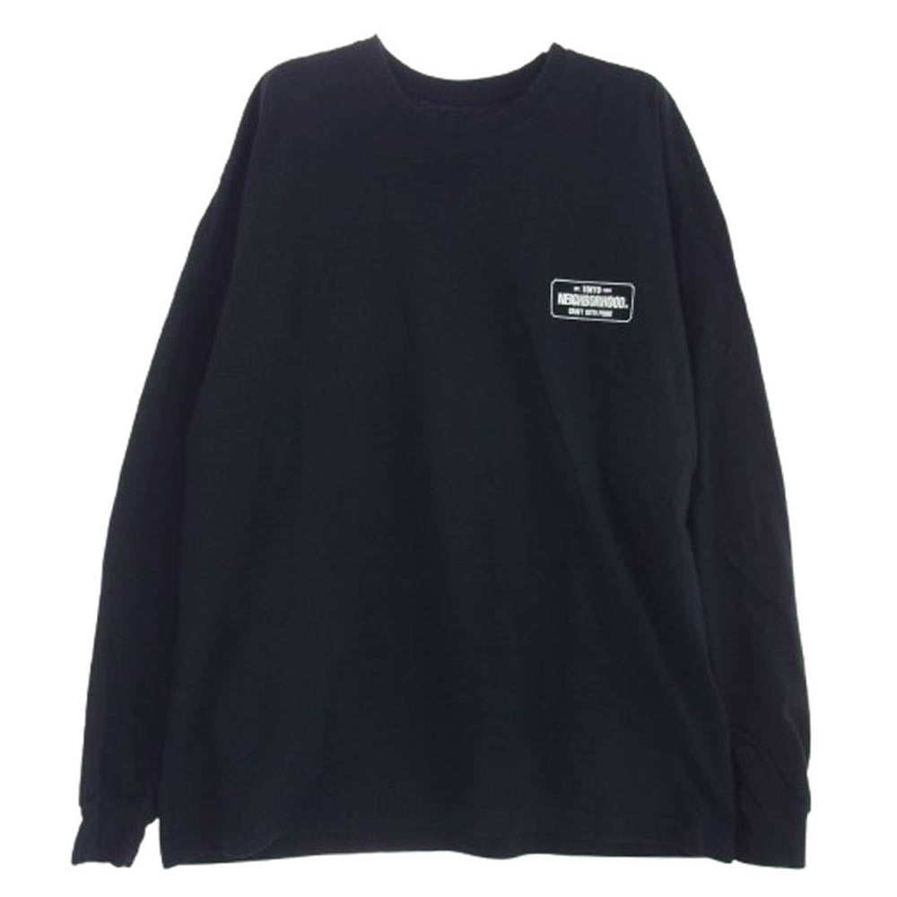 NEIGHBORHOOD ネイバーフッド バックプリント 長袖カットソー ブラック系 XL【中古】
