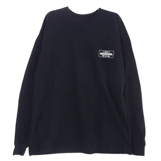 NEIGHBORHOOD ネイバーフッド バックプリント 長袖カットソー ブラック系 XL【中古】
