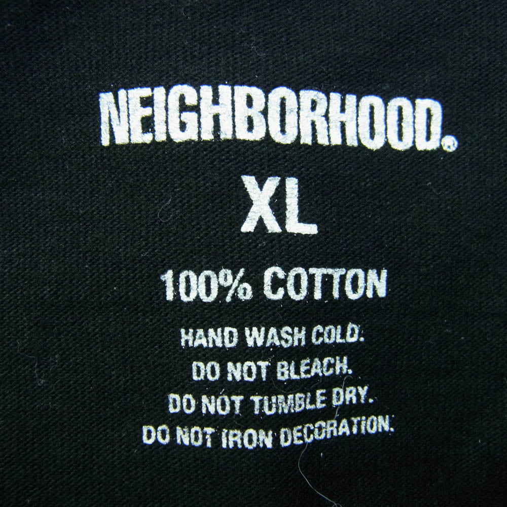 NEIGHBORHOOD ネイバーフッド バックプリント 長袖カットソー ブラック系 XL【中古】