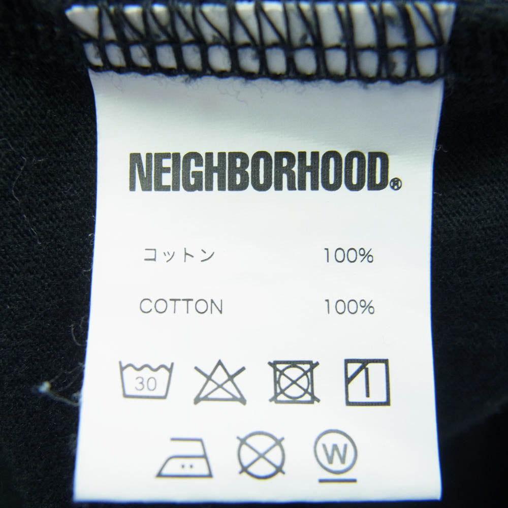 NEIGHBORHOOD ネイバーフッド バックプリント 長袖カットソー ブラック系 XL【中古】