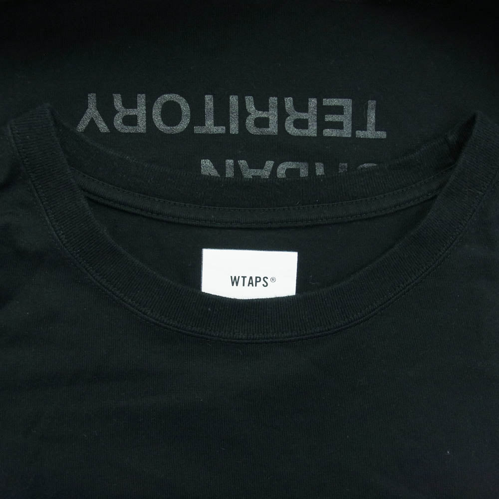 WTAPS ダブルタップス 20SS 201ATDT-LT02S CIRCA L/S TEE ロングスリーブ Tシャツ 長袖カットソー ブラック系 5【中古】
