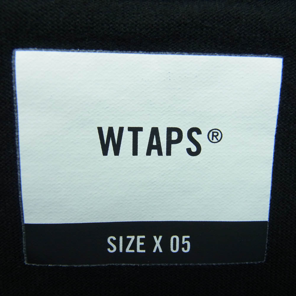 WTAPS ダブルタップス 20SS 201ATDT-LT02S CIRCA L/S TEE ロングスリーブ Tシャツ 長袖カットソー ブラック系 5【中古】