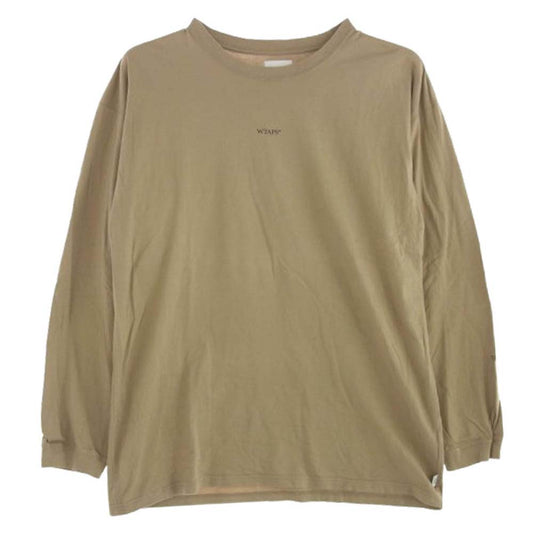 WTAPS ダブルタップス 21SS 211ATDT-LT02S URBAN TERRITORY L/S TEE プリント 長袖 Tシャツ ロングスリーブカットソー ブラウン系 4【中古】