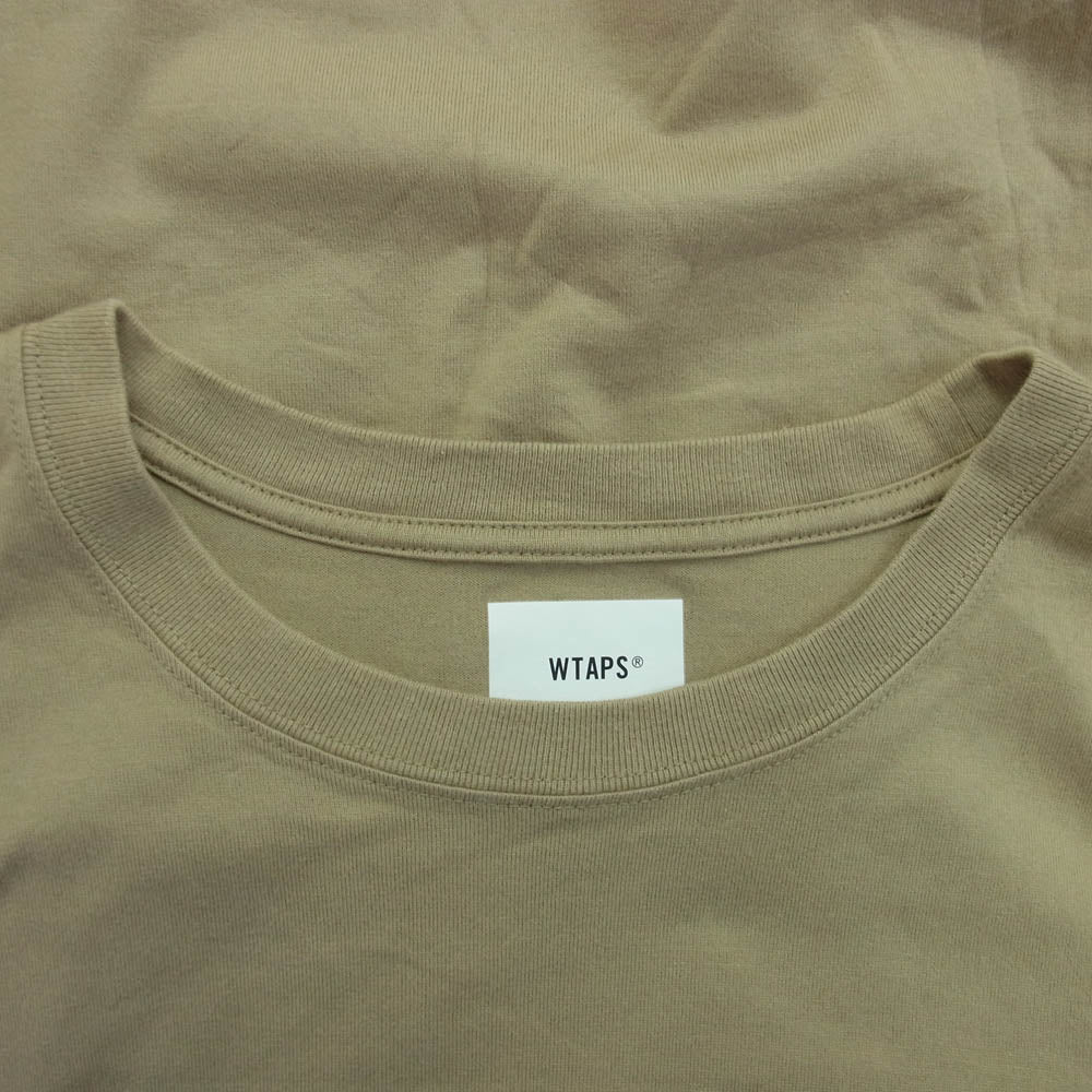 WTAPS ダブルタップス 21SS 211ATDT-LT02S URBAN TERRITORY L/S TEE プリント 長袖 Tシャツ ロングスリーブカットソー ブラウン系 4【中古】