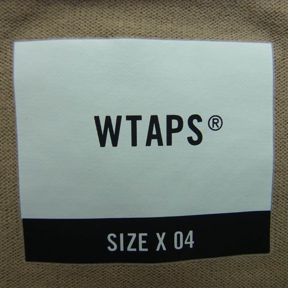 WTAPS ダブルタップス 21SS 211ATDT-LT02S URBAN TERRITORY L/S TEE プリント 長袖 Tシャツ ロングスリーブカットソー ブラウン系 4【中古】