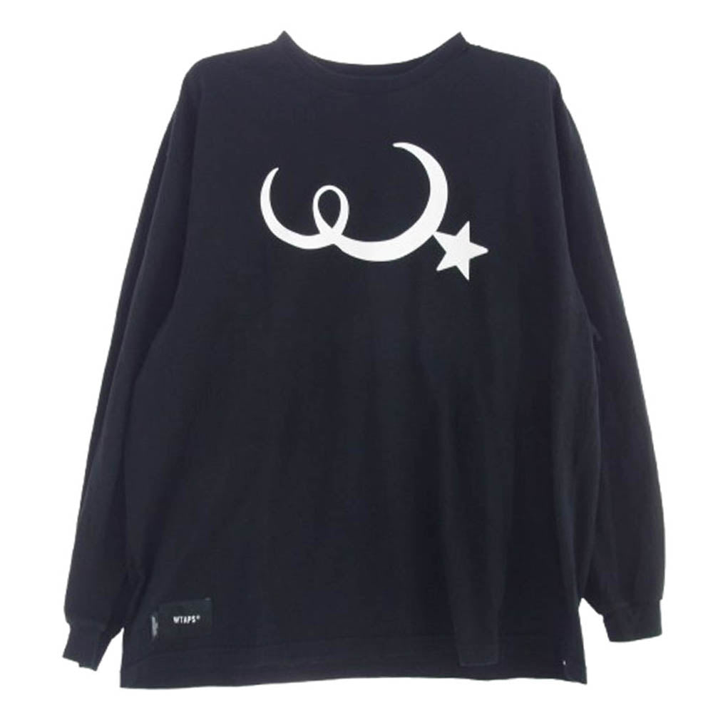 WTAPS ダブルタップス 22SS MOON ＆ STAR COTTON L/S TEE ロングスリーブ カットソー 長袖 ブラック系 3【中古】