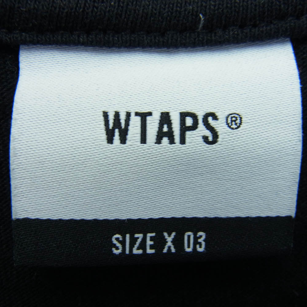 WTAPS ダブルタップス 22SS MOON ＆ STAR COTTON L/S TEE ロングスリーブ カットソー 長袖 ブラック系 3【中古】