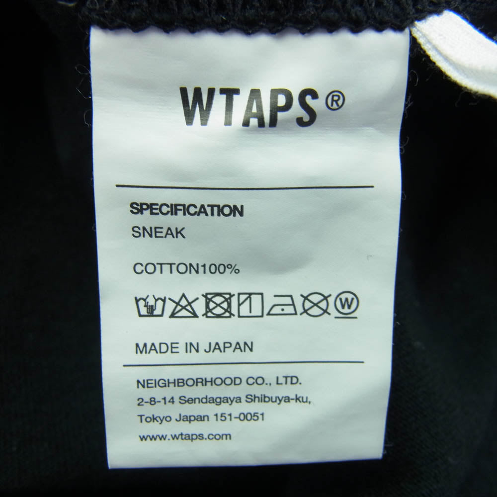 WTAPS ダブルタップス 22SS MOON ＆ STAR COTTON L/S TEE ロングスリーブ カットソー 長袖 ブラック系 3【中古】