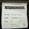 NEIGHBORHOOD ネイバーフッド 21SS 211AQNH-PTM05 TAPERED N-PT ナイロン テーパード パンツ カーキ系 S【中古】