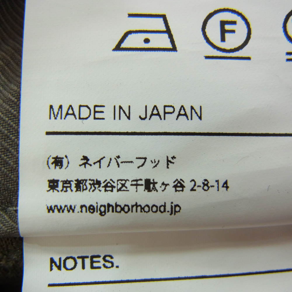 NEIGHBORHOOD ネイバーフッド 21SS 211AQNH-PTM05 TAPERED N-PT ナイロン テーパード パンツ カーキ系 S【中古】
