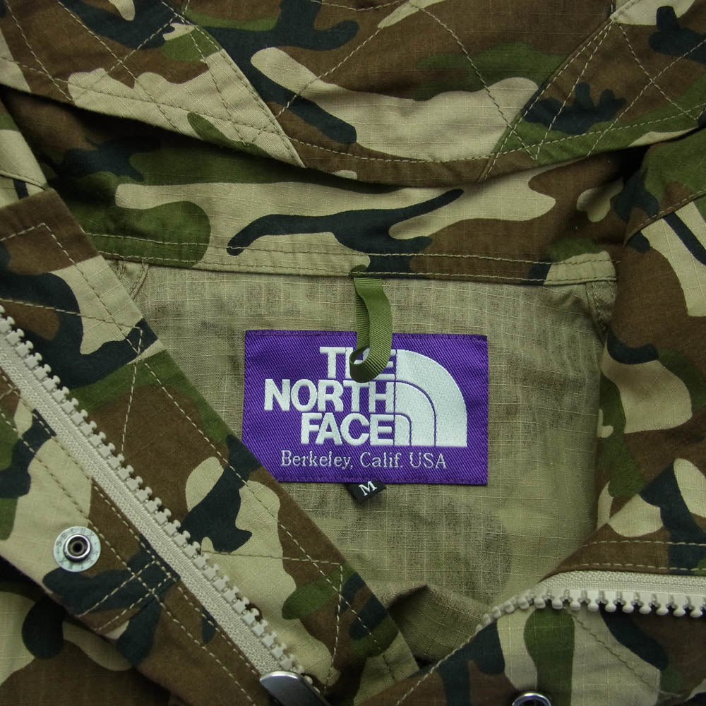 THE NORTH FACE ノースフェイス NP2414N PURPLE LABEL パープルレーベル カモフラ コットン素材 マウンテンパーカー ジャケット マルチカラー系 M【中古】