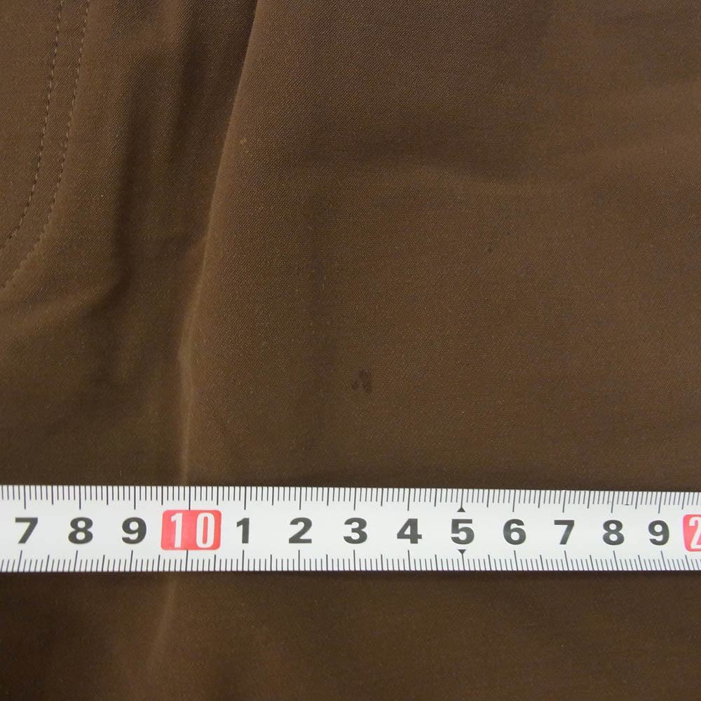 UNDERCOVER アンダーカバー 19SS UCX4505-1 industrial ambient elasticated pants バックプリント ナイロンパンツ ブラウン系 2【中古】