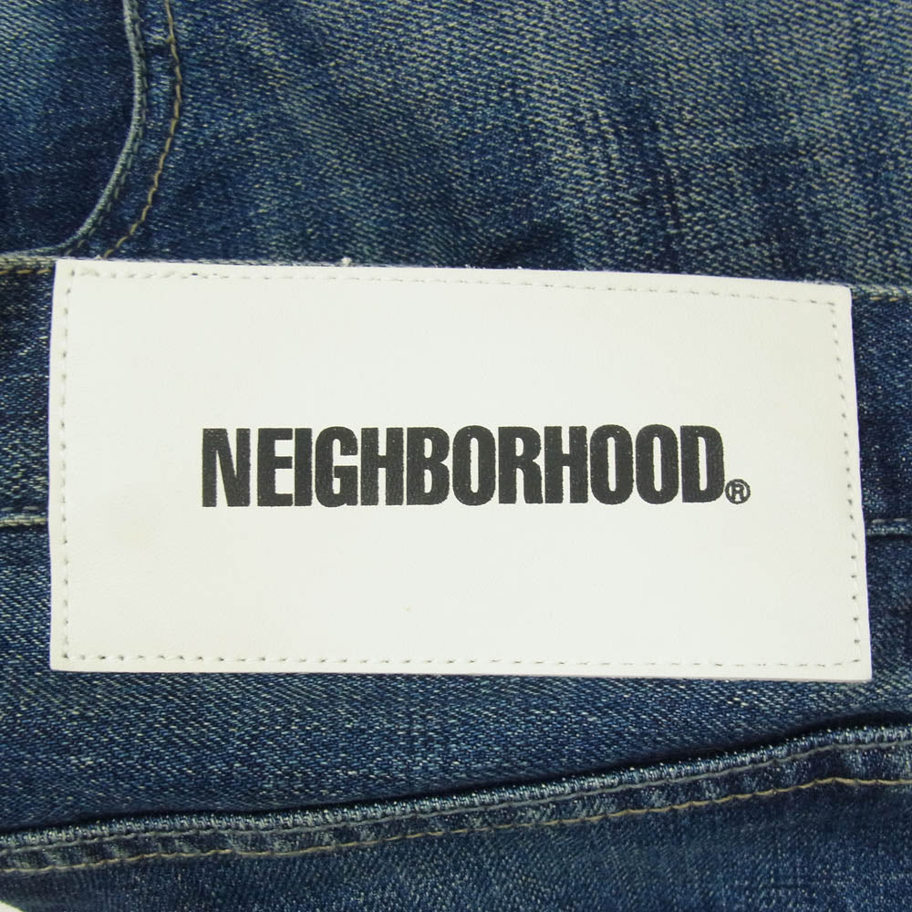 NEIGHBORHOOD ネイバーフッド 20AW 202XBNH-PTM12 WASHED SKINNY C-PT ウォッシュ加工 セルビッチデニム スキニー デニム パンツ 赤耳 インディゴブルー系 S【中古】