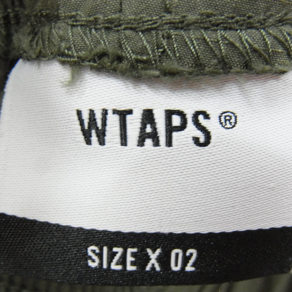 WTAPS ダブルタップス 22SS 221TQDT-PTM02 TROUSERS NYCO コットン ナイロン イージー トラウザーズ パンツ カーキ系 X02【中古】