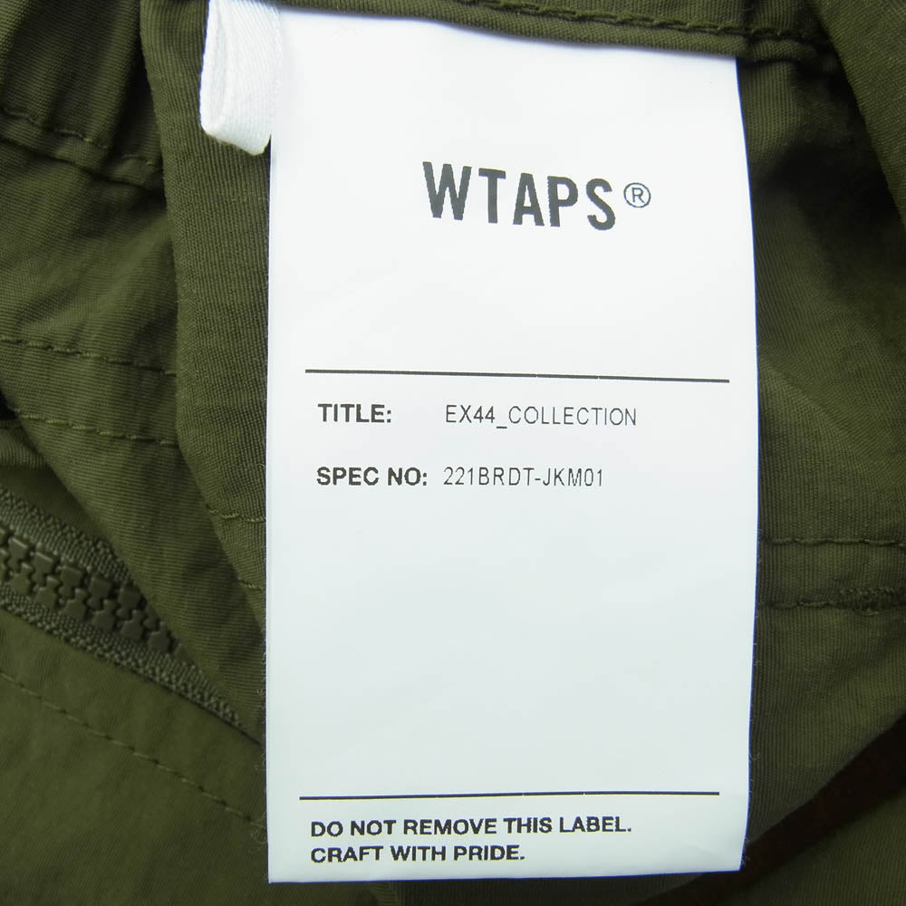 WTAPS ダブルタップス 22SS 221BRDT-JKM01 SHADOW JACKET NYLON TAFFETA シャドウジャケット ナイロンジャケット カーキ系 3【中古】