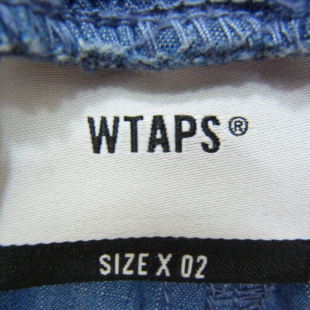 WTAPS ダブルタップス 22SS 221WVDT-PTM03 SEAGULL 03 RIPSTOP OP DENIM シーガル リップストップ イージー パンツ ブルー系 X02【中古】
