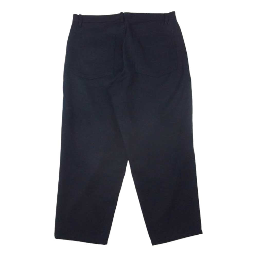 コムデギャルソンシャツ 15AW W23142 ウール クロップドパンツ ネイビー系 XS【中古】