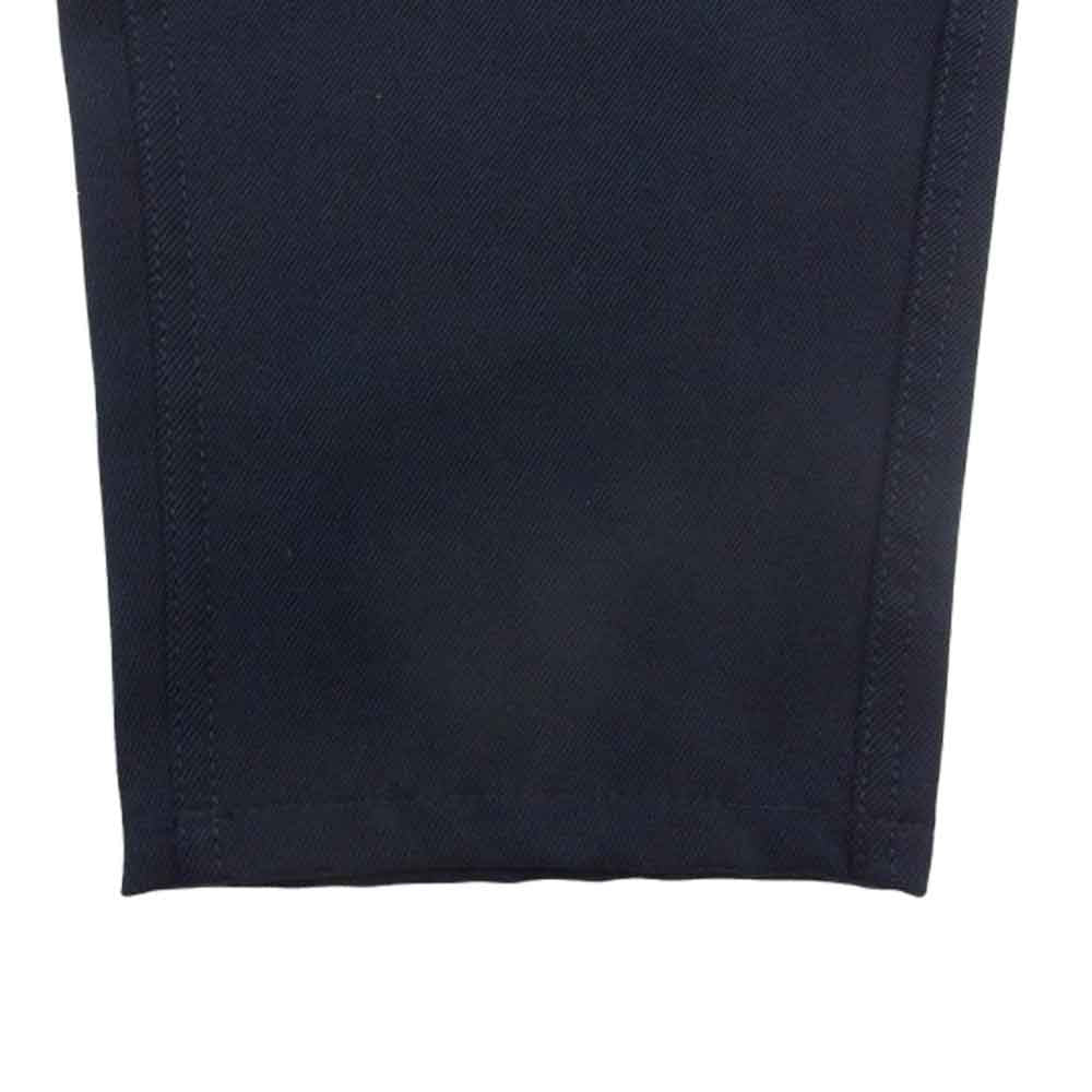 コムデギャルソンシャツ 15AW W23142 ウール クロップドパンツ ネイビー系 XS【中古】