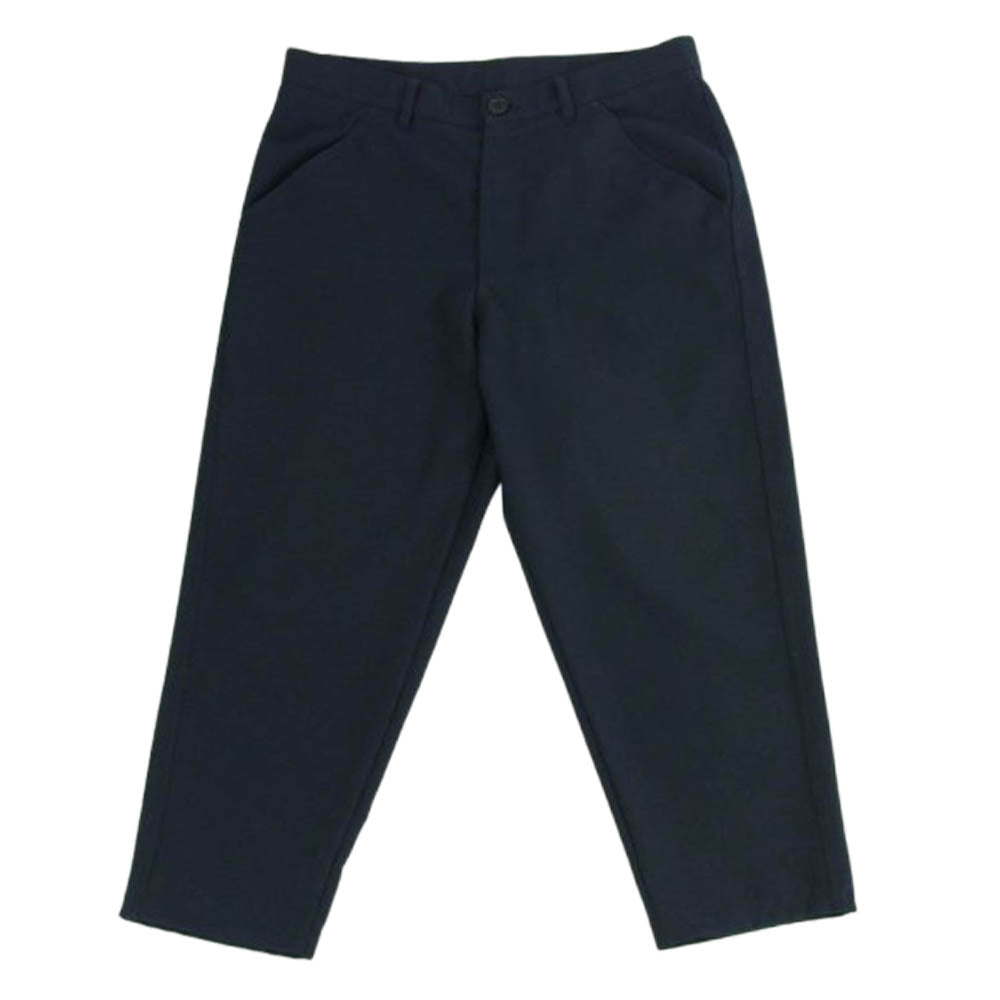 コムデギャルソンシャツ 18SS S25919 ポリエステル クロップドパンツ ダークネイビー系 S【中古】
