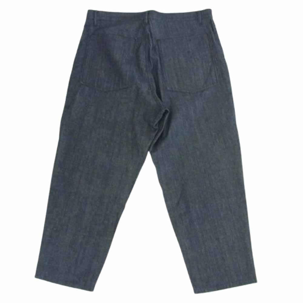 コムデギャルソンシャツ 17SS S25920 シャンブレー クロップドパンツ ネイビー系 S【中古】