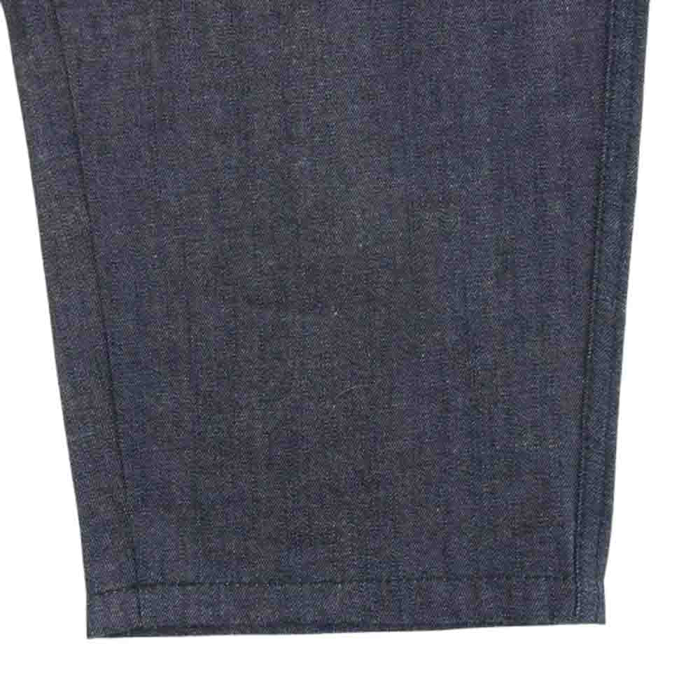 コムデギャルソンシャツ 17SS S25920 シャンブレー クロップドパンツ ネイビー系 S【中古】