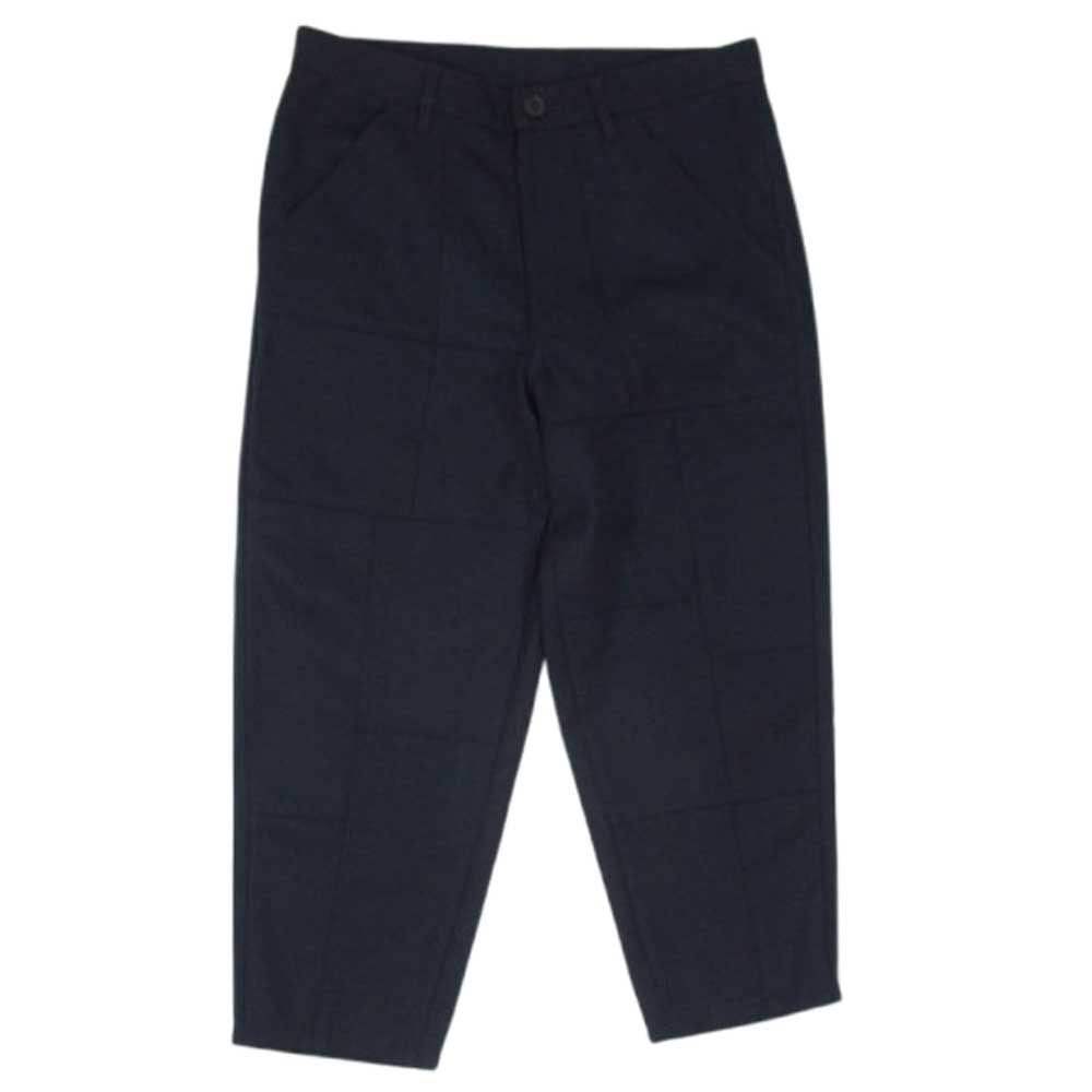 コムデギャルソンシャツ 19AW W27149 ポリエステル クレイジーパターン 切替 パンツ ネイビー系 XS【美品】【中古】