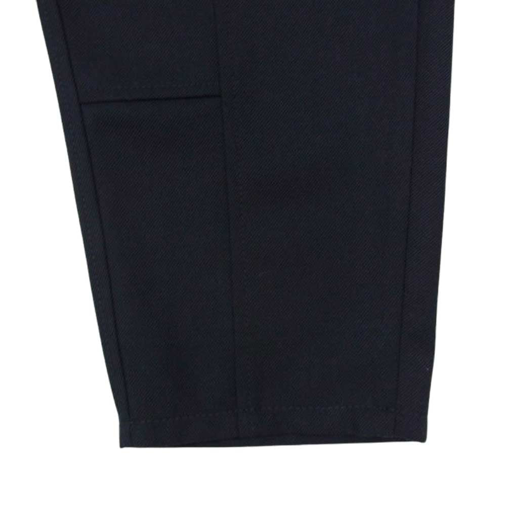 コムデギャルソンシャツ 19AW W27149 ポリエステル クレイジーパターン 切替 パンツ ネイビー系 XS【美品】【中古】