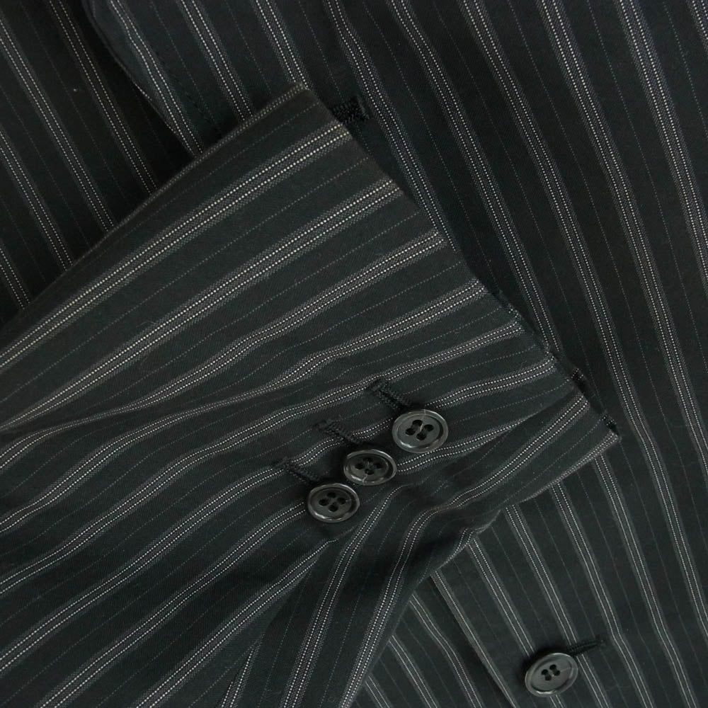 BLACK COMME des GARCONS ブラックコムデギャルソン 20SS 1E-J013 ニット切替 ストライプ テーラードジャケット ブラック系 S【中古】