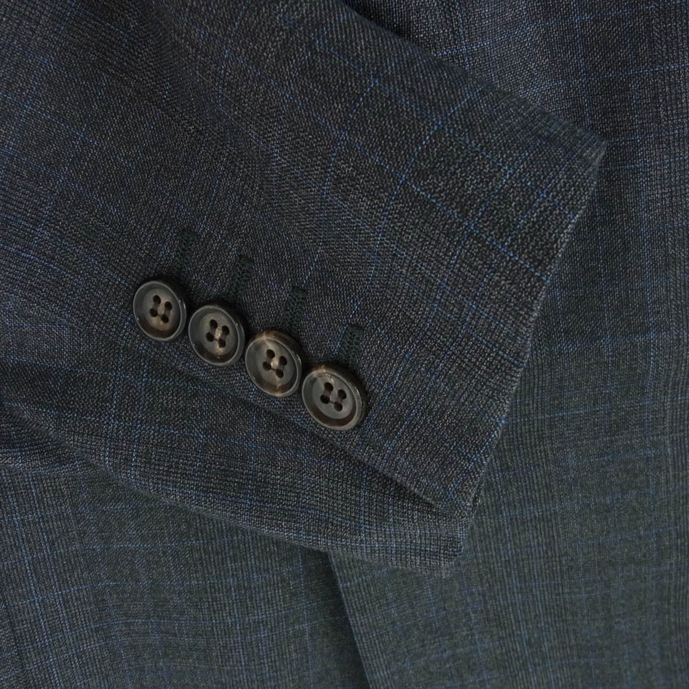 COMME des GARCONS HOMME DEUX コムデギャルソンオムドゥ 19AW DD-J028 ウール ドッキング チェック テーラードジャケット グレー系 XS【美品】【中古】