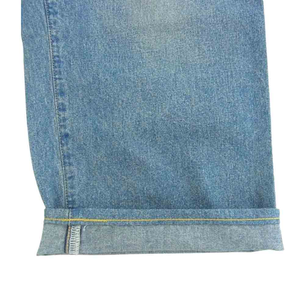 JUNYA WATANABE COMME des GARCONS MAN ジュンヤワタナベコムデギャルソンマン 24AW WN-P019 DAMAGED DENIM ボタンフライ ダメージ加工 デニムパンツ インディゴブルー系 S【中古】