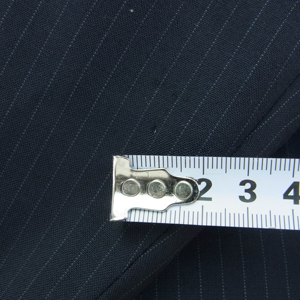 JUNYA WATANABE COMME des GARCONS MAN ジュンヤワタナベコムデギャルソンマン 22SS WI-J019 ウール エステル ストライプ リネンクロス テーラードジャケット ネイビー系 XS【中古】