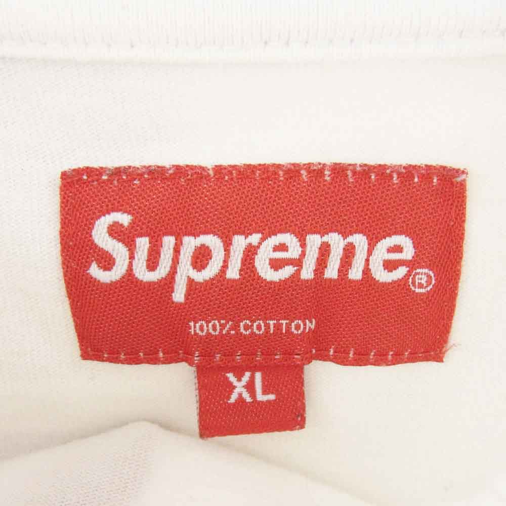 Supreme シュプリーム 20AW Woven Label L/S Top ウーブン ラベル ロゴ パッチ 長袖 Tシャツ XLサイズ ホワイト系 XL【中古】