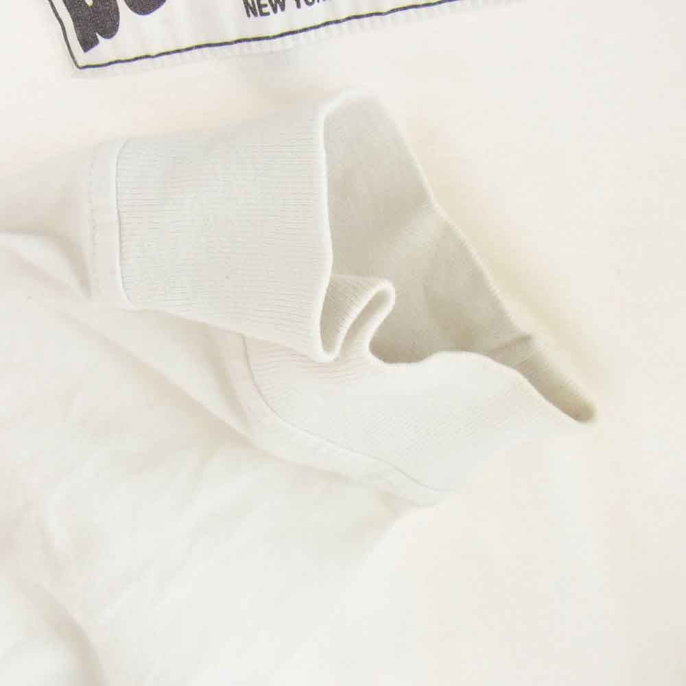 Supreme シュプリーム 20AW Woven Label L/S Top ウーブン ラベル ロゴ パッチ 長袖 Tシャツ XLサイズ ホワイト系 XL【中古】