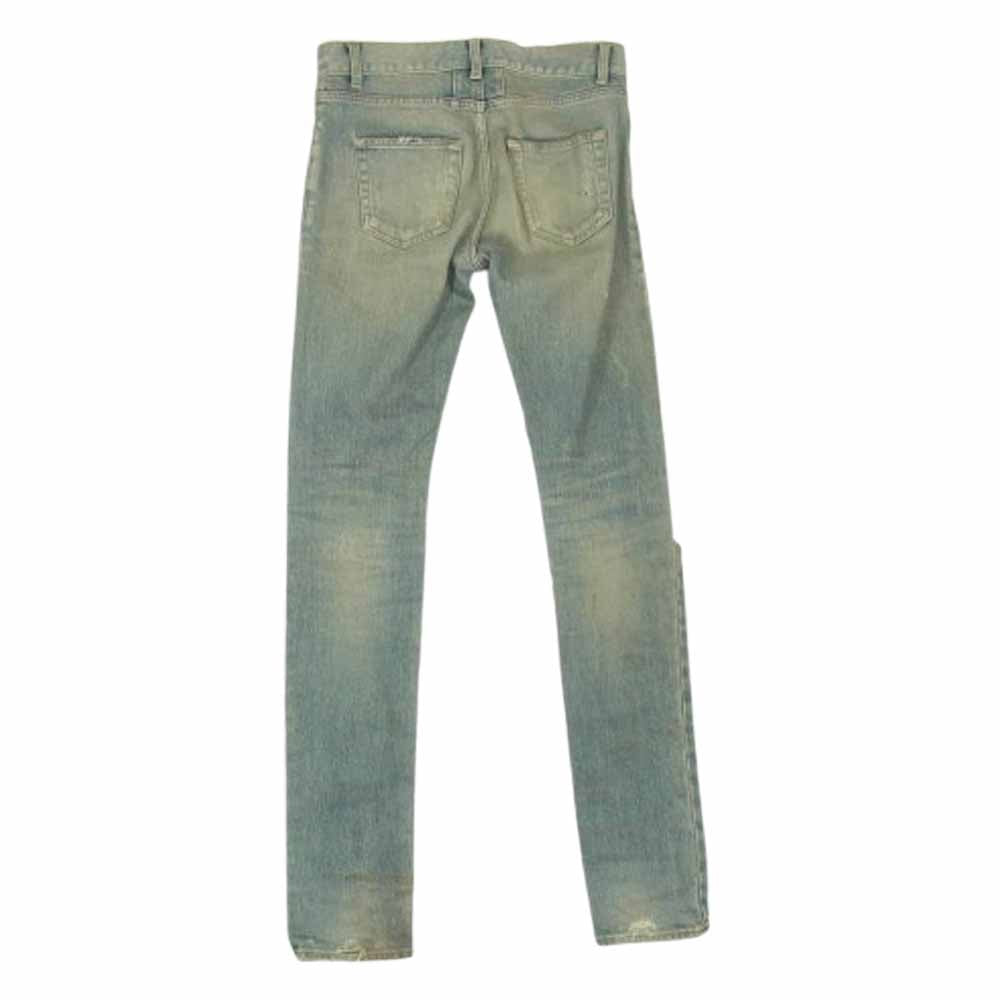 SAINT LAURENT サンローラン 391659 Y847M エディ期 Destroyed Skinny Jeans デストロイ ダメージ デニム スキニー パンツ インディゴブルー系 27【中古】