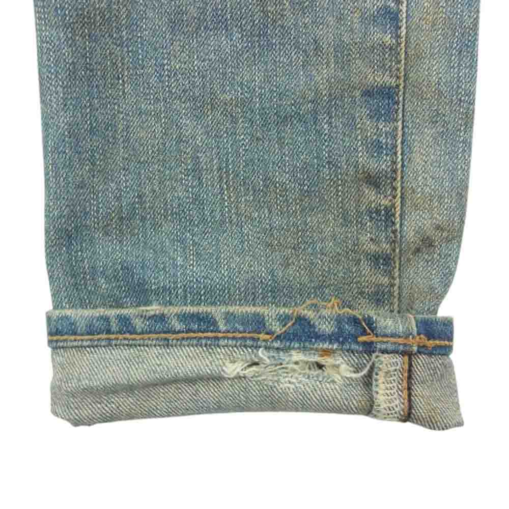 SAINT LAURENT サンローラン 391659 Y847M エディ期 Destroyed Skinny Jeans デストロイ ダメージ デニム スキニー パンツ インディゴブルー系 27【中古】